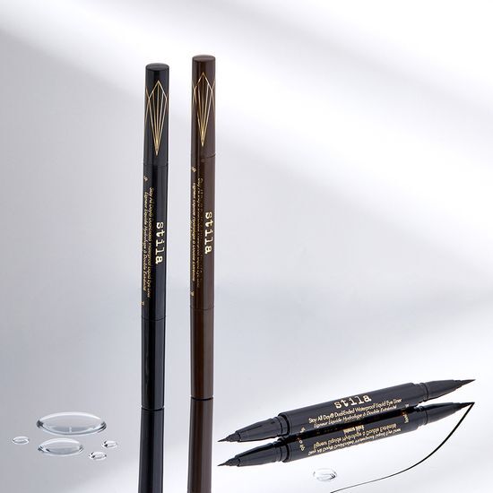 Stila Stay All Day Dual-Ended Waterproof Liquid Eyeliner featuring a sleek design with two versatile tips for precise application.