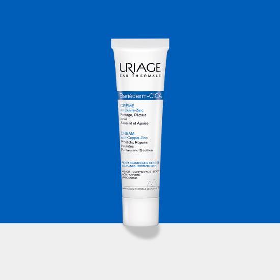 Uriage Barrierderm Cica Cream 40ml - Soothing skincare moisturizer for sensitive skin, ideal for repairing and protecting.