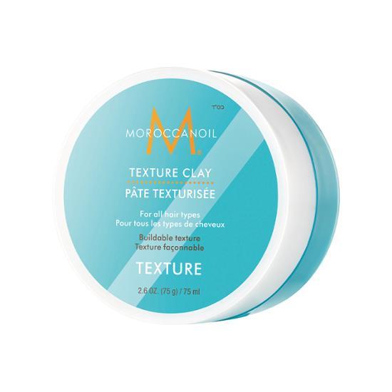 Moroccan Oil Texture Clay 75ml - a versatile hair care product for styling, featuring a sleek packaging design, ideal for adding texture and hold.