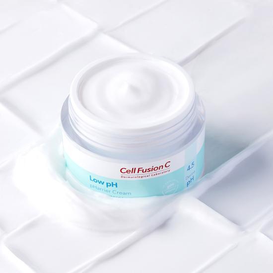 Cell Fusion C Low pH Barrier Cream 55ml - Hydrating skincare moisturizer for sensitive skin, featuring K-Beauty formulation.