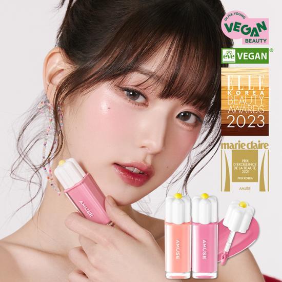 Amuse Duo Tint in Sandul shade – a vibrant lip and cheek tint from AMUSE for a fresh, natural look.