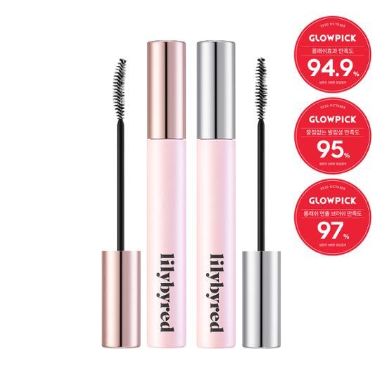 Close-up of Lilybyred 929 Infinite Mascara in Long and Curl formula, showcasing its sleek packaging and brush designed for length and volume enhancement.