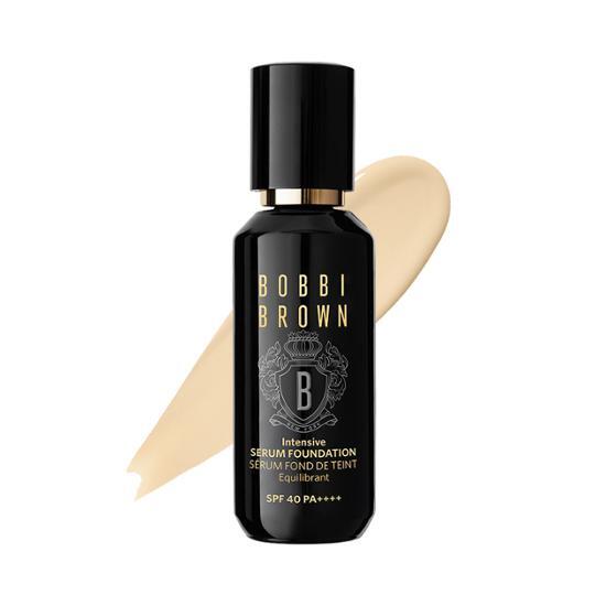 Bobbi Brown Intensive Serum Foundation SPF 40 PA++++ in Warm Ivory, showcasing a sleek bottle design perfect for a radiant complexion.
