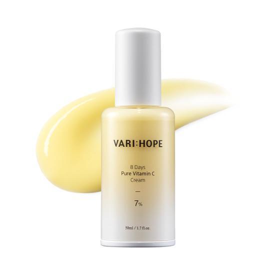 Berryhop Eight Days Pure Vitamin C Cream 50ml - K-Beauty skincare moisturizer enriched with vitamin C for radiant skin.