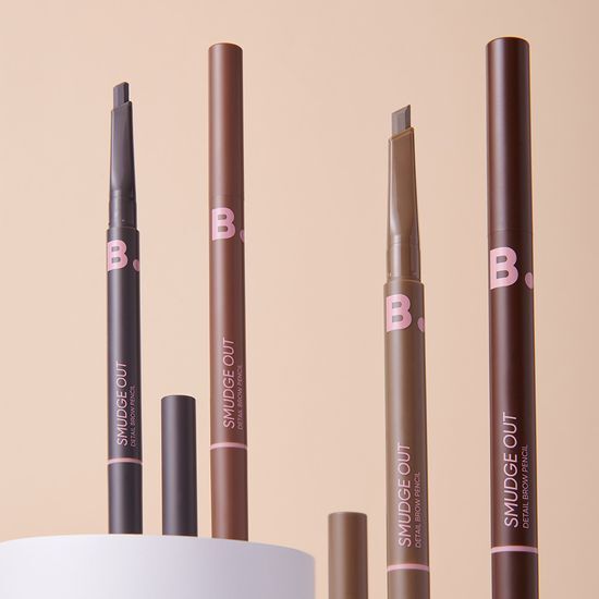 Alt text: Vanillaco Smudge Out Detail Brow Pencil in Ash Gray - 4 shades available, perfect for defining and shaping brows.