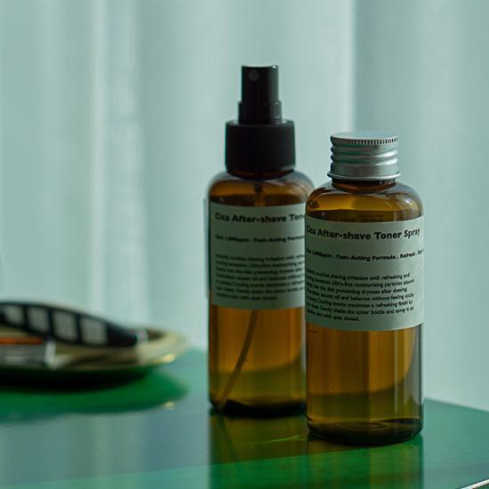 Lazy Society Cica Aftershave Toner Spray 120ml - K-Beauty skincare product for soothing and refreshing the skin, ideal for post-shaving care.