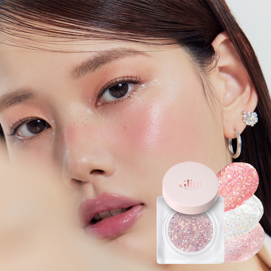 Set of 5 Glint Glitter Gel in Mood Fatal, perfect for adding sparkle to aegyosal and eyeshadow looks.