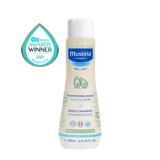 Mustela Gentle Shampoo 200ml - A nourishing hair care product suitable for all hair types, featuring K-Beauty ingredients for gentle cleansing.