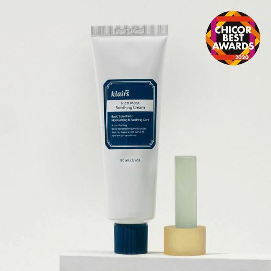 Claris Rich Moist Soothing Cream 80ml by Dear Klairs - Hydrating skincare moisturizer for K-Beauty enthusiasts, designed to soothe and nourish the skin.