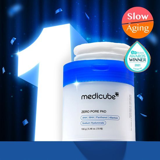 Image of MediCube Zero Pore Pad 2.0 - 70 Sheets, a mild skincare product designed for pore care, featuring K-Beauty innovation.