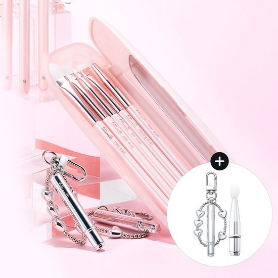 Set of 5 Filimili Eyebrow Brushes from the Pro Collection, ideal for precise makeup application, featuring high-quality beauty tools for K-Beauty enthusiasts.