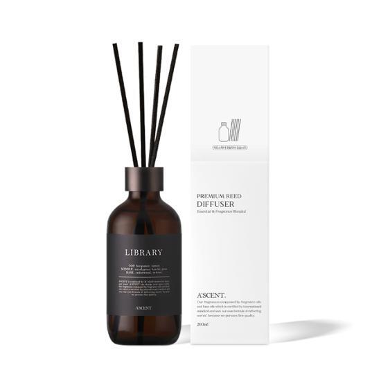 200ml Ascent Nature Diffuser Library fragrance, part of K-Beauty collection, showcasing a stylish design perfect for enhancing ambiance.