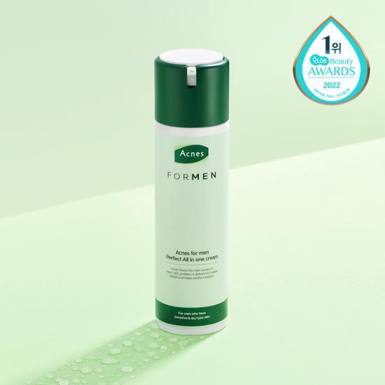 Acnes for Men Perfect All-in-One Cream 200ML - K-Beauty skincare moisturizer designed for men's skin, targeting acne and providing hydration.
