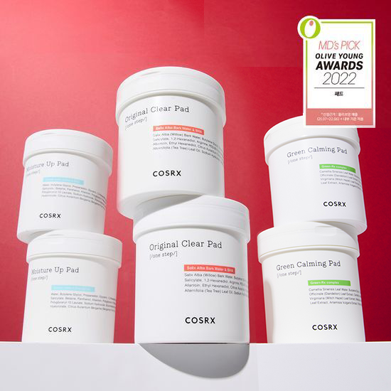 COSRX One Step Pad 90 Sheets - Limited Edition Double Pack with 180 Original Pads, perfect for K-Beauty skincare routines.
