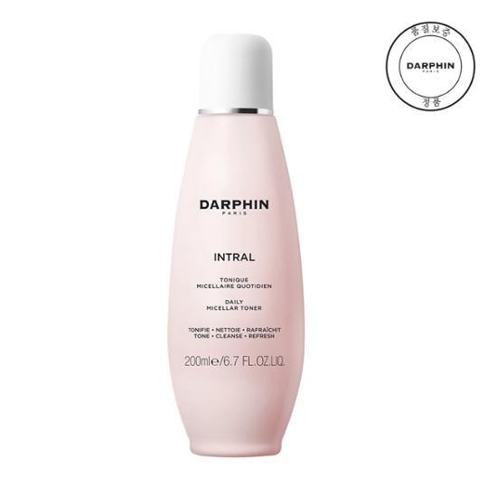 Alt text: Dalphin Intral Daily Micellar Toner 200ml bottle, a K-Beauty skincare product for gentle cleansing and hydration.