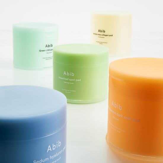 Abib Green LHA Pore Pad - Skincare mask for revitalizing and hydrating with Houttuynia Cordata, Glutathione, and LHA options.