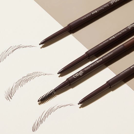 Objé Easy Pencil Brow in Deep Gray for precise eyebrow shaping and definition.