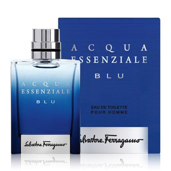 Salvatore Ferragamo Aqua Essenziale Blue EDT 30ml for men, showcasing a stylish bottle design, representing luxury fragrance in the Health & Beauty category.
