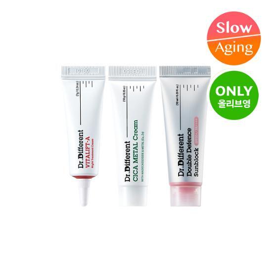 Dr. Different Best Trial Kit - K-Beauty skincare set featuring moisturizers for healthy skin.