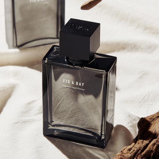 Dashu Whig & Bay Perfume 50ml for men, featuring a sleek bottle design, representing K-Beauty and personal care fragrance.