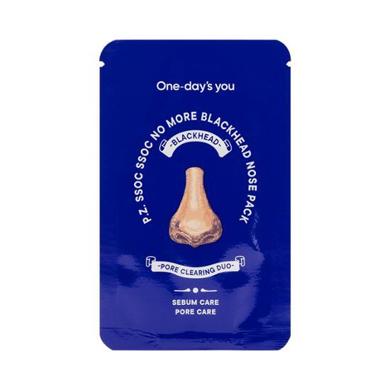 One Day's You Pore-Perfect No More Blackhead Nose Patches - K-Beauty skincare solution with 5 sheets for effective blackhead removal.