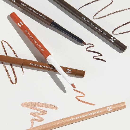 Holika Holika Mellow Gliding Pencil Liner in Washed Black - smooth application eyeliner pencil for precise eye makeup.