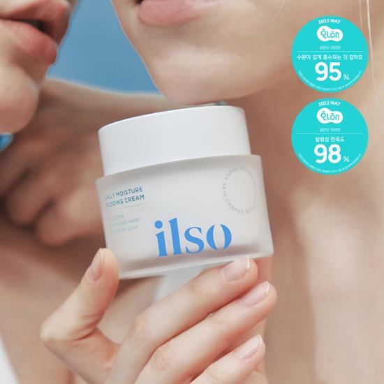 Ilso Daily Moisture Pudding Cream 50ml - Hydrating K-Beauty skincare moisturizer in a sleek container.