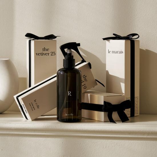 250ml Lecelle Room Spray in various fragrance variants, ideal for enhancing ambiance; perfect for K-Beauty enthusiasts.