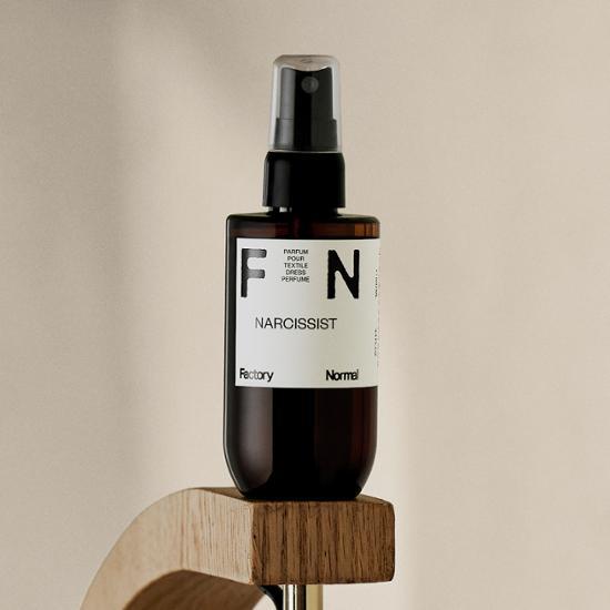 Alt text: Factory Normal Dress Perfume 100ml available in five unique variants, a stylish K-Beauty fragrance for personal care and cosmetics.