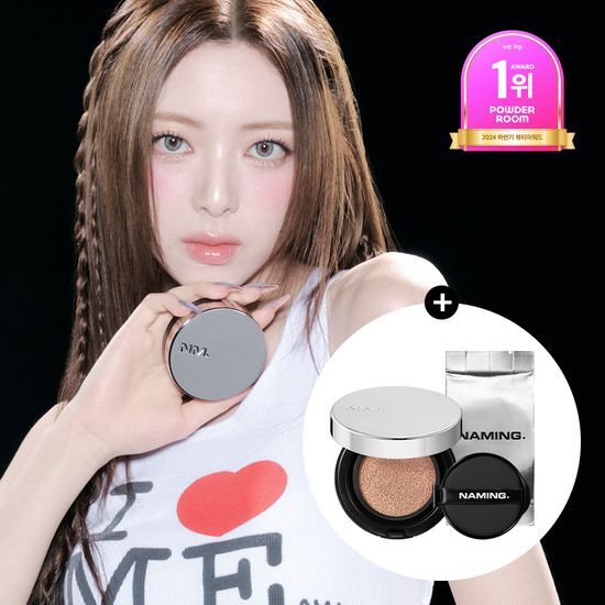 Layered Fit Cushion set featuring main product and refill, ideal for a flawless makeup finish.