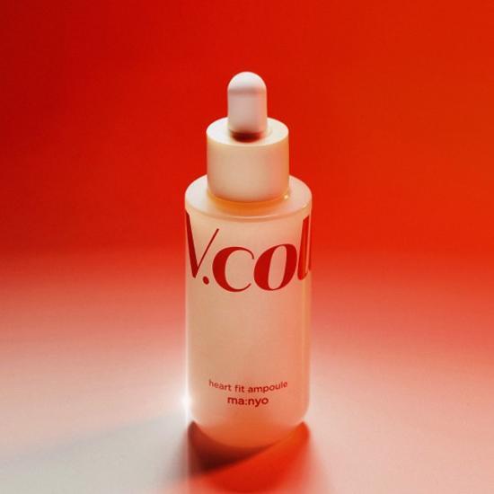 50ml Witch Factory V-Collagen Heart Fit Ampoule - K-Beauty skincare essence for enhanced skin radiance and hydration.