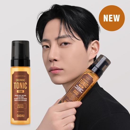 Dasu Classic Style Grooming Foam 200ml bottle for men's beauty, featuring DASHU branding, ideal for styling and personal care in K-Beauty.