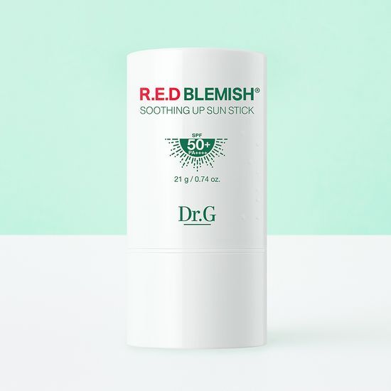 Dr.G Red Blemish Soothing Up Sunscreen Stick 21g - K-Beauty skincare for sun protection, ideal for soothing blemish-prone skin.