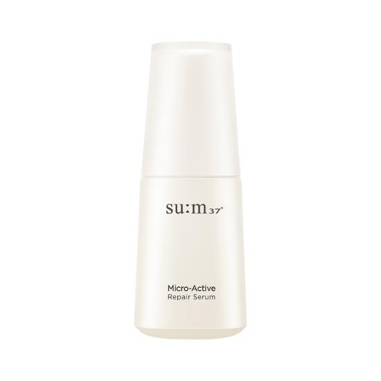 Alt text: SU:M37 Micro Active Repair Serum 50ml - K-Beauty skincare essence for rejuvenating and repairing skin.