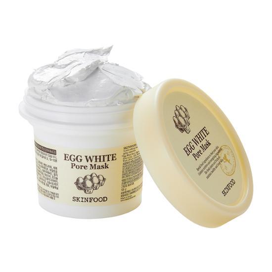 Skinfood Egg White Pore Mask 120g - K-Beauty skincare product designed to minimize pores and improve skin texture.