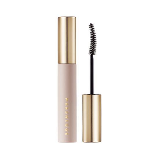 Marshique Enriched Washable Nourishing Mascara in Black packaging, designed for enhancing lashes with nourishing ingredients.
