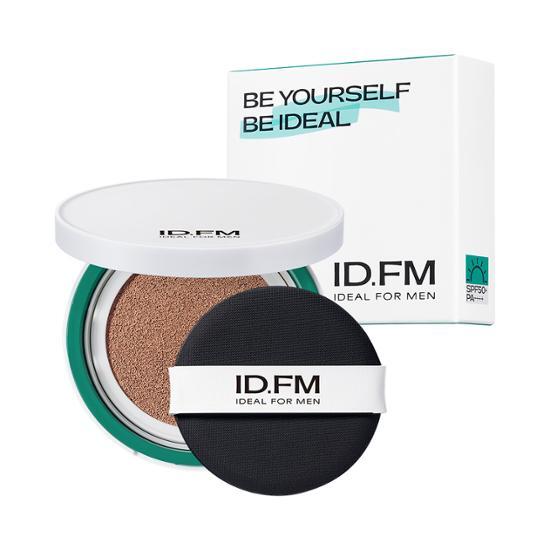 Medium Beige Betterton Cover Cushion for Men, Shade 22-24, ideal for a natural look and even skin tone.