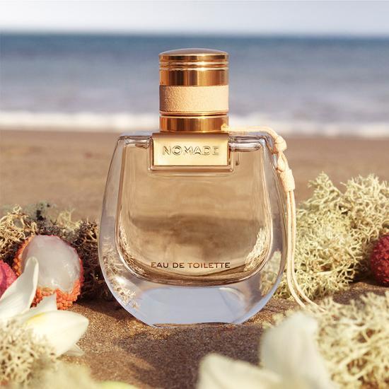 Chloé Nomade Eau de Toilette 30ml and 50ml bottles, elegant fragrance from Chloé, perfect for personal care and cosmetics.