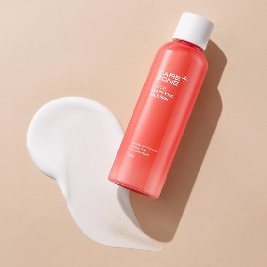 CareZone Acure Clarifying Emulsion 200ml - K-Beauty skincare moisturizer for healthy, radiant skin.