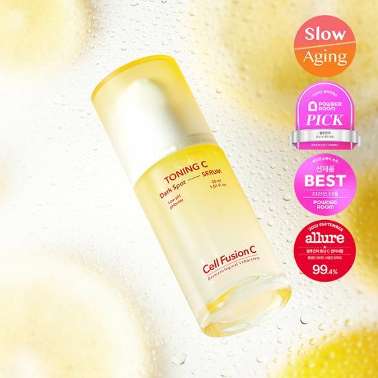 Cell Fusion C Toning C Spot Serum 30ml - K-Beauty skincare essence for targeted spot treatment.