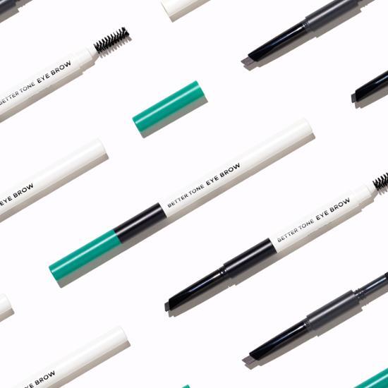 Two-pack of Ideal for Men Betterton Eyebrow pencils in Natural Black and Light Black, perfect for shaping and defining men's eyebrows.