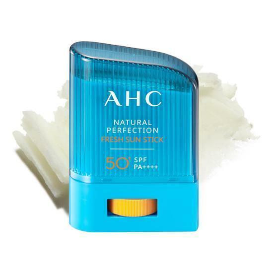 AHC Natural Perfection Fresh Sunscreen Stick 14g - K-Beauty skincare product for sun protection, ideal for smooth application on-the-go.
