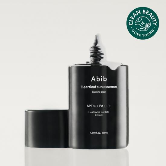 Abib Mugwort Sun Essence Calming Drops 50ml bottle, a soothing skincare product from K-Beauty, designed for sun care and personal beauty.