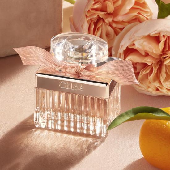 Chloé Rose Tangerine EDT fragrance in 30ml and 50ml bottles, showcasing a vibrant and elegant design, perfect for a refreshing scent experience.