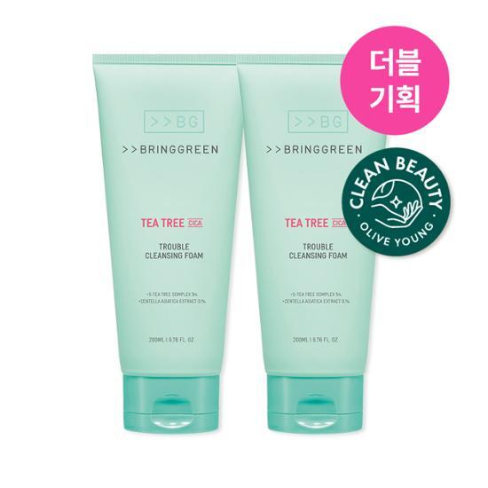[Double Plan] Bring Green Tea Tree Cica Trouble Skincare Foam 200mL