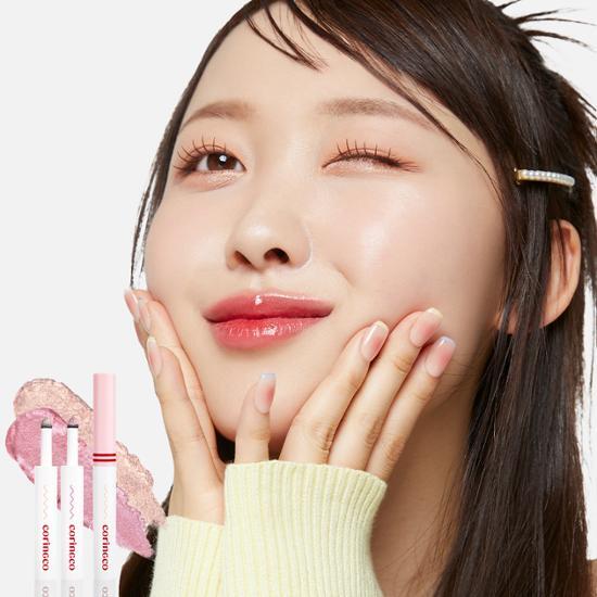 Corinco Quick Hara Volume Maker Eyeshadow Palette featuring 5 vibrant colors in '04 After the Rain Sunset' for stunning eye looks.