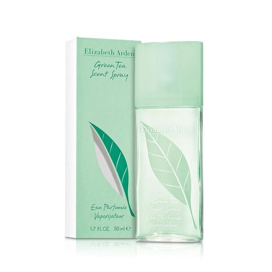 Elizabeth Arden Green Tea fragrance in a 50ml bottle, showcasing a refreshing and invigorating scent, perfect for personal care.