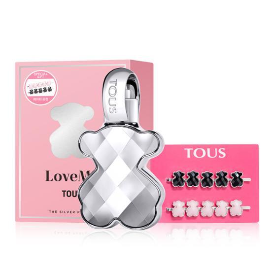 30ml Toss Love Me Silver Parfum with a matching Toss Hairpin Set (2 pieces) - K-Beauty fragrance for personal care.