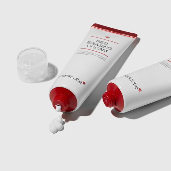 Alt text: MediCube Red Erasing Cream 2.0 50ml - K-Beauty skincare moisturizer for effective skin repair and rejuvenation.