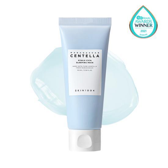 Skin1004 Madagascar Centella Hyalu-Cica Sleeping Pack 100ml - K-Beauty skincare mask for overnight hydration and rejuvenation.
